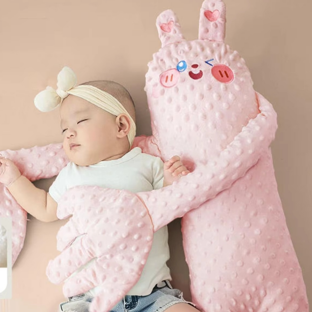 Hypoallergenic automatic baby sleep support pillow, promoting restful infant sleep.
