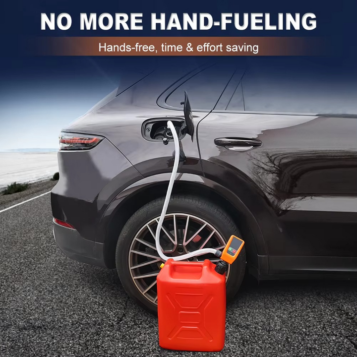 Durable 12V auto-stop fuel transfer pump for automotive use, featuring leak protection & easy operation.