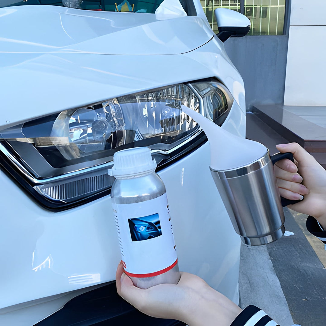 Automotive Headlight Restoration Kit for foggy headlights. Restores clarity, enhances safety and vehicle appearance.