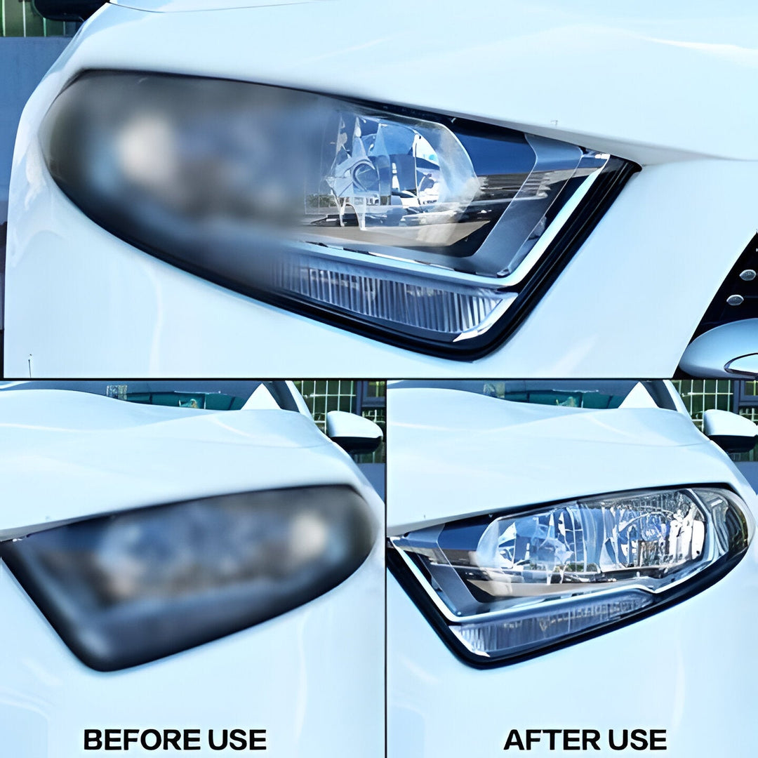 Headlight restoration kit with vapor treatment. Removes oxidation for crystal clear headlights & lasting UV protection.