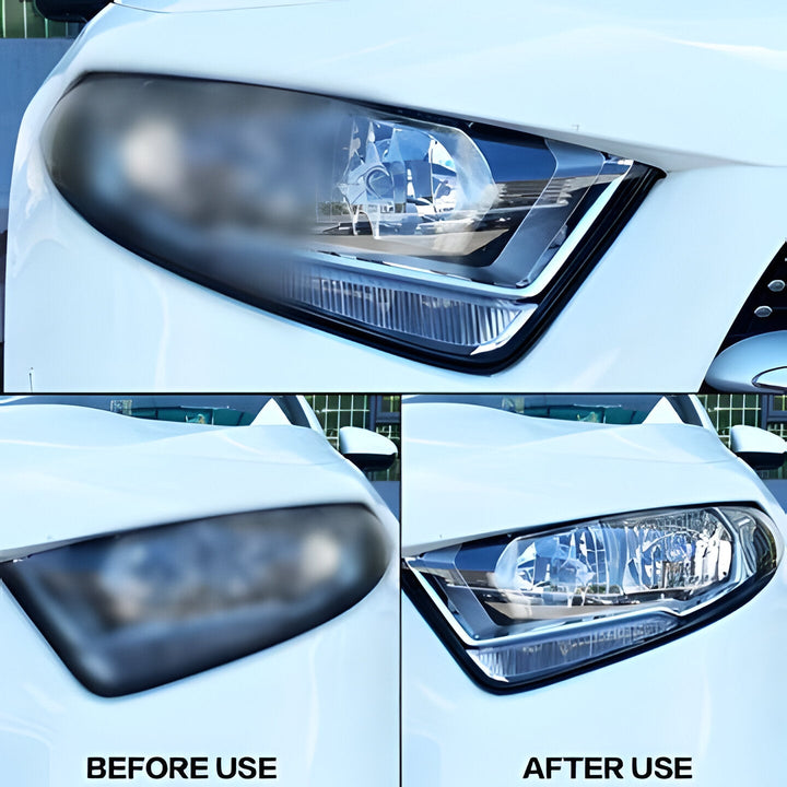 Headlight restoration kit with vapor treatment. Removes oxidation for crystal clear headlights & lasting UV protection.