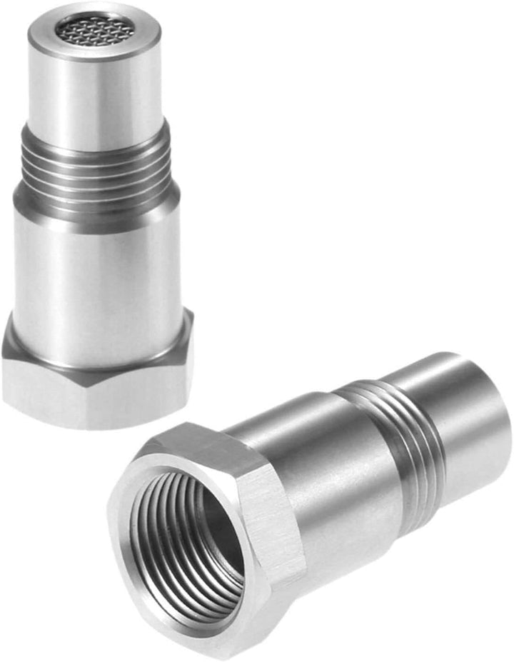 Universal automotive O2 sensor CEL fix, a mini catalytic converter adapter to eliminate error codes.