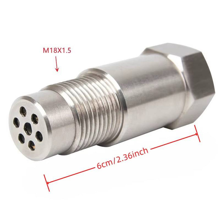 Automotive exhaust O2 sensor CEL fix adapter, a mini CAT solution for stubborn check engine lights.