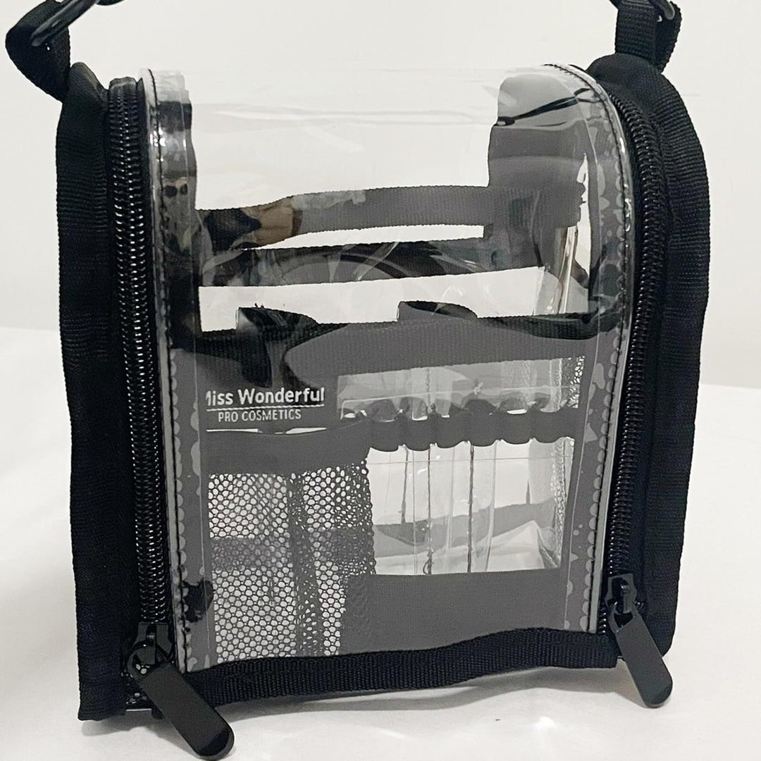 Waterproof Aveline PVC cosmetic organizer, perfect for women's travel and daily storage needs.