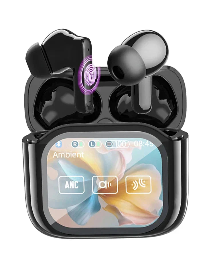 Avelora smart AI translation headphones, noise cancelling Bluetooth earbuds for travel