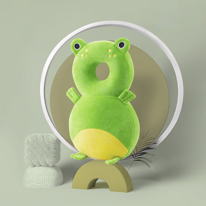Little bee baby head cushion, fall prevention protector & walking aid, ensuring infant safety for active toddlers.