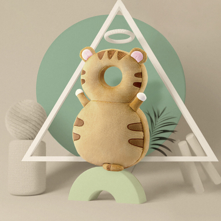 Child care essential: Little bee design baby head cushion for fall prevention, providing soft head protection.