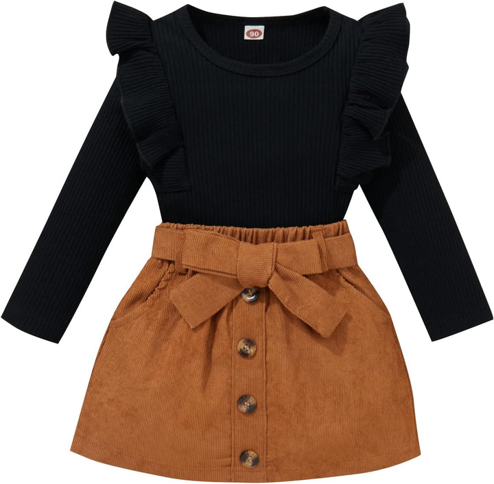 Baby girls' winter set, an adorable pink knitted turtleneck and dress combo, perfect for chilly weather