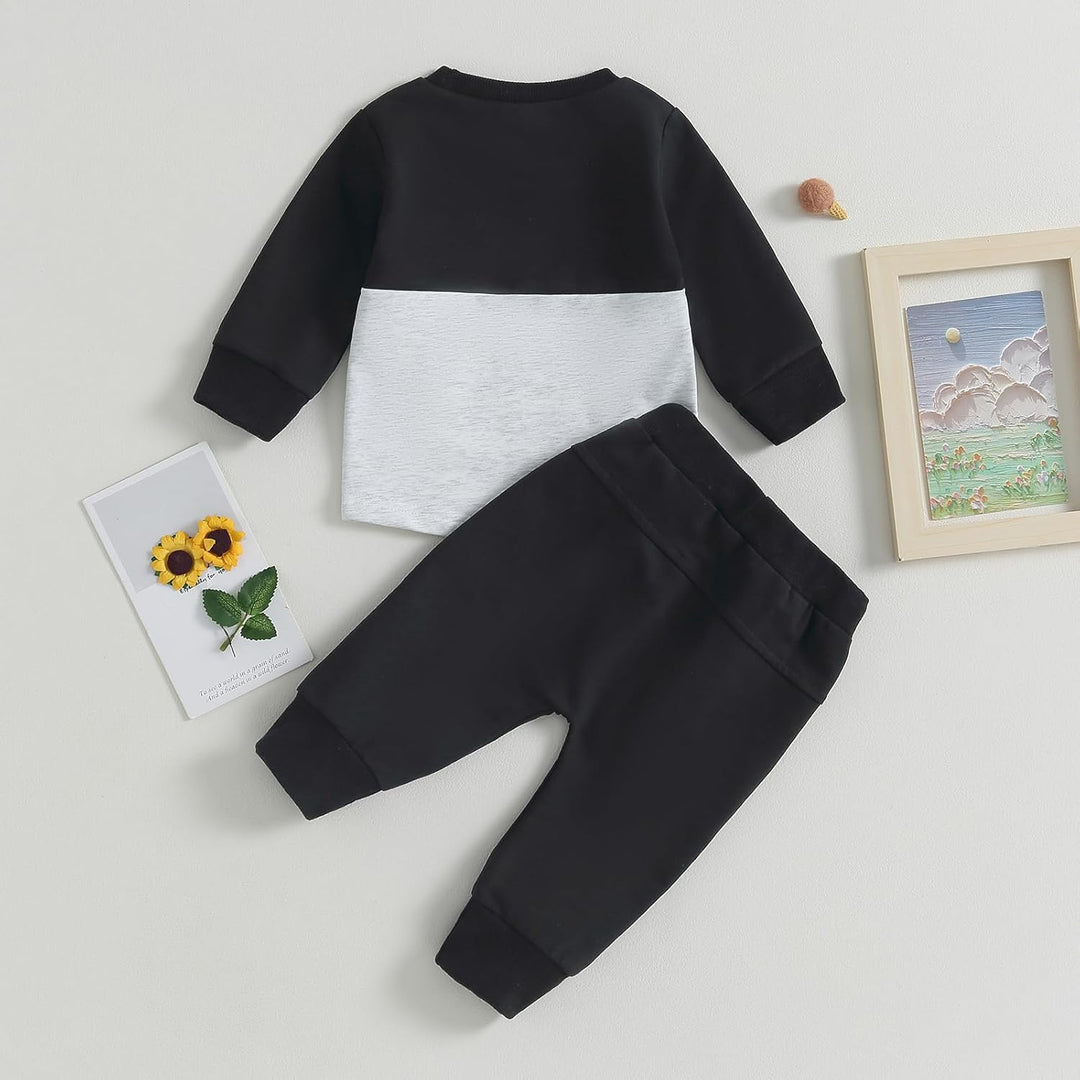 Winter baby jogger set, contrast fabric, retaining shape after many washes.