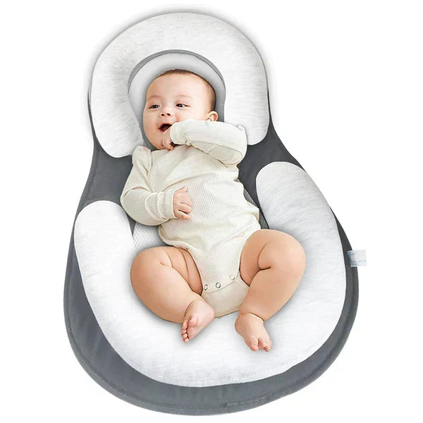 Baby SnuggleSleep Orthopedic Bed for safe infant sleep & flat head prevention. Essential newborn support.