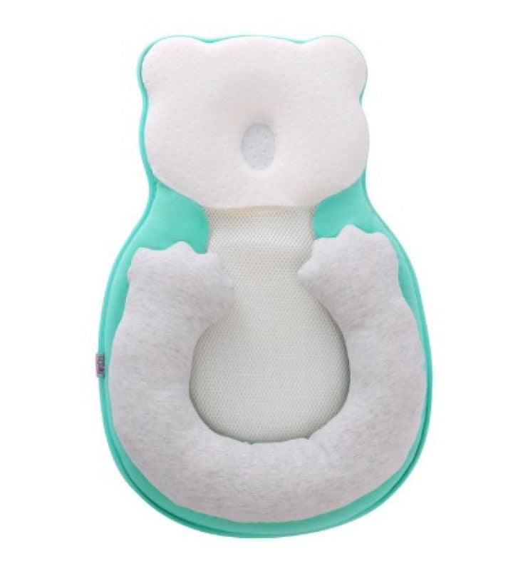 Nursery essential: SnuggleSleep orthopedic baby bed, designed for infant comfort & flat head prevention.
