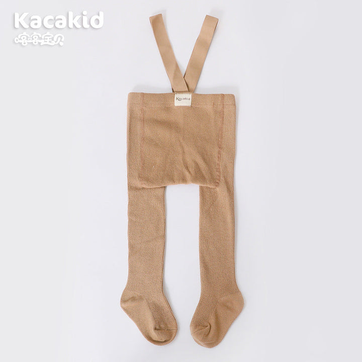 Close-up of comfortable baby knit pants with a high waist, ideal for infant and toddler wear