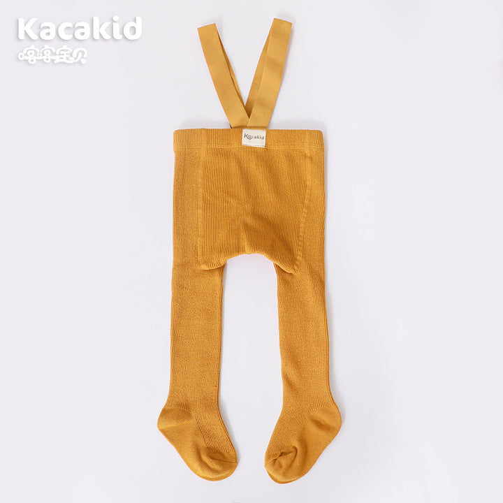 Baby knit broekje met hoge taille, unisex design, crafted from a soft, durable cotton blend