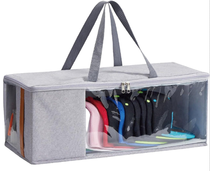 Open baseball hat case, showing organized interior for multiple caps, grey fabric lining