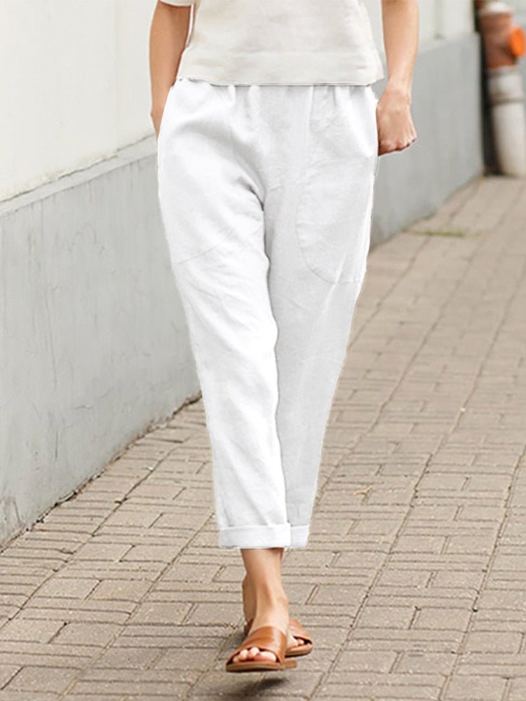 Effortlessly chic women's relaxed fit pants, a comfortable choice for work or play.