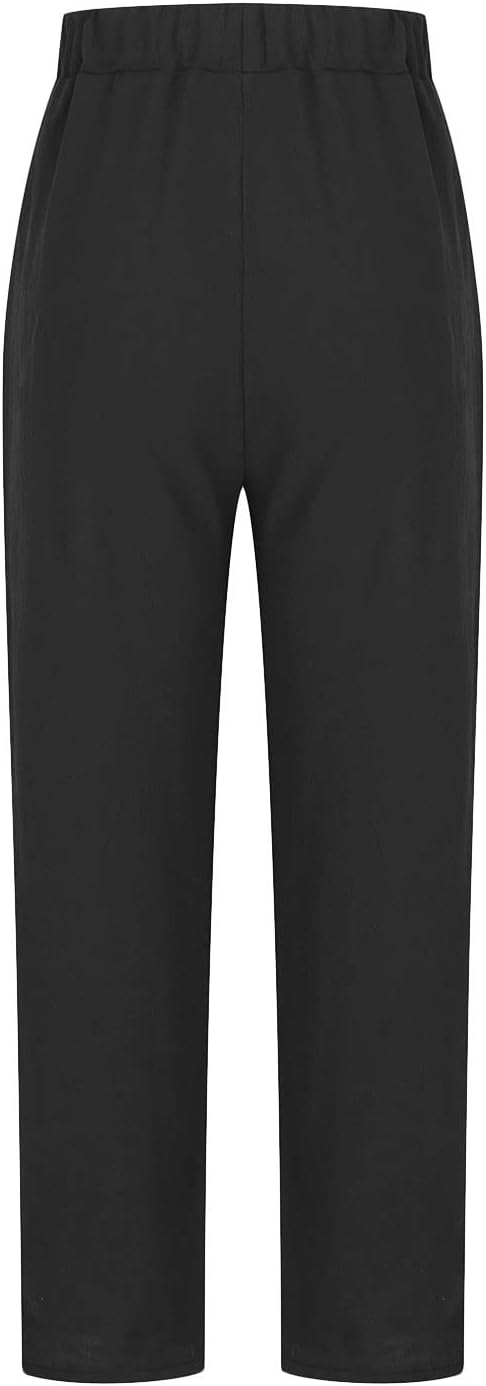 Chic women's relaxed fit trousers, versatile for casual wear, work, or travel fashion.