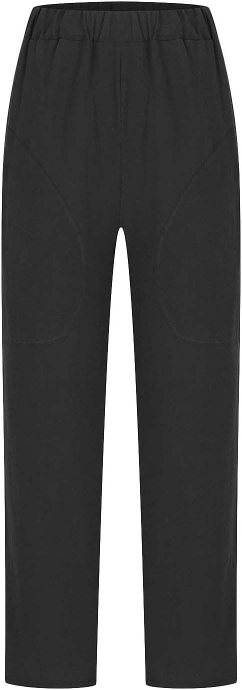 Comfortable women's relaxed fit pants, perfect for elegant everyday style & travel.