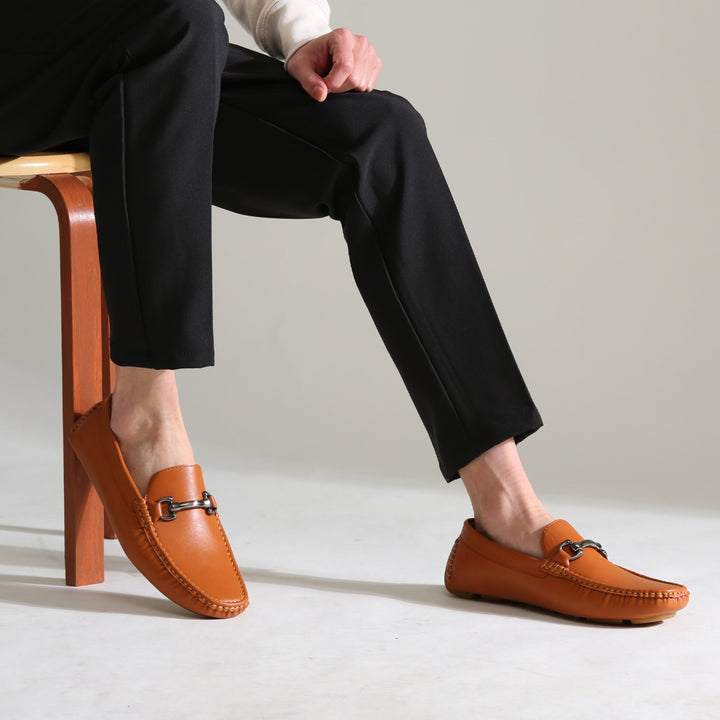 Versatile men's formal slip-on loafers. Stylish dress shoes for office, events, or business casual outfits.