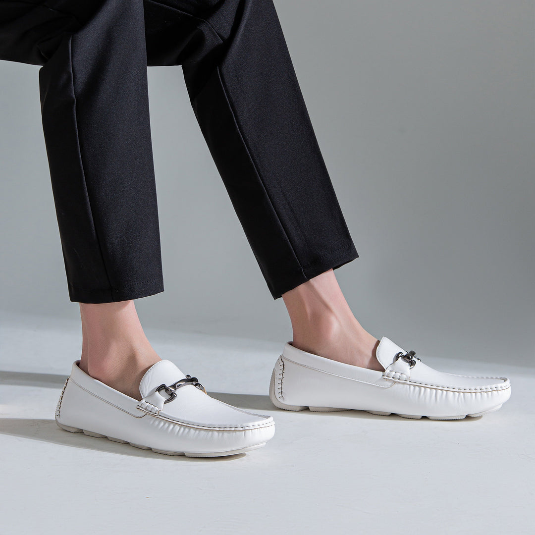 Men's classic slip-on loafers. Sleek design, comfortable formal footwear for modern men's fashion.