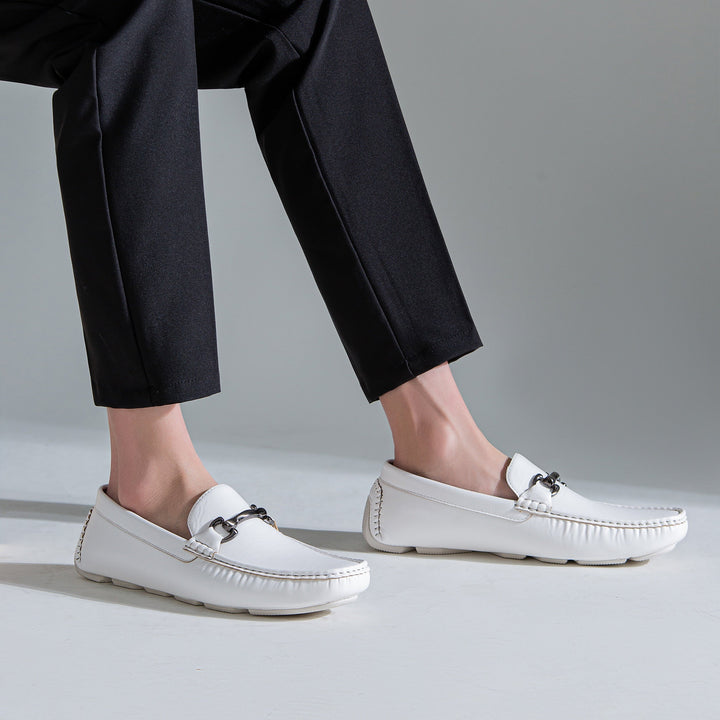 Men's classic slip-on loafers. Sleek design, comfortable formal footwear for modern men's fashion.
