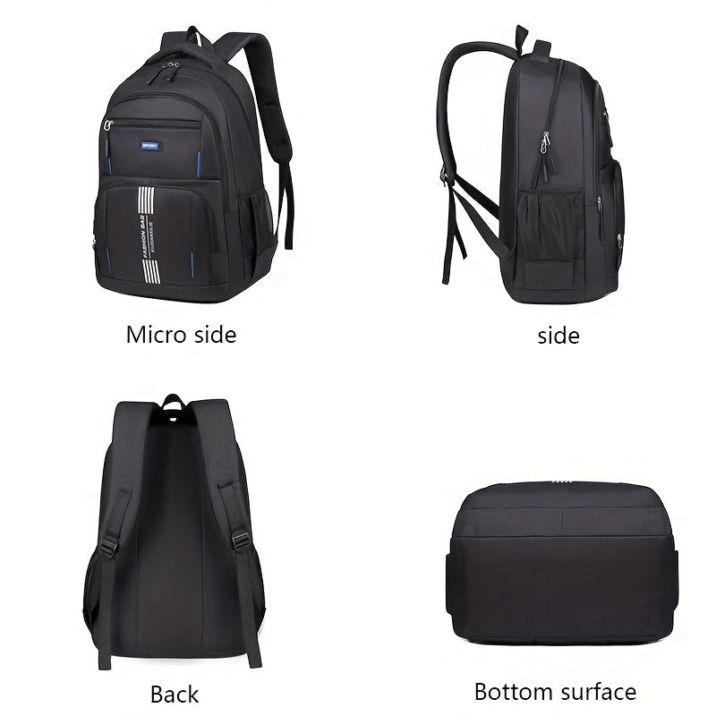 Men's versatile large capacity travel backpack used for a weekend trip, durable and comfortable.
