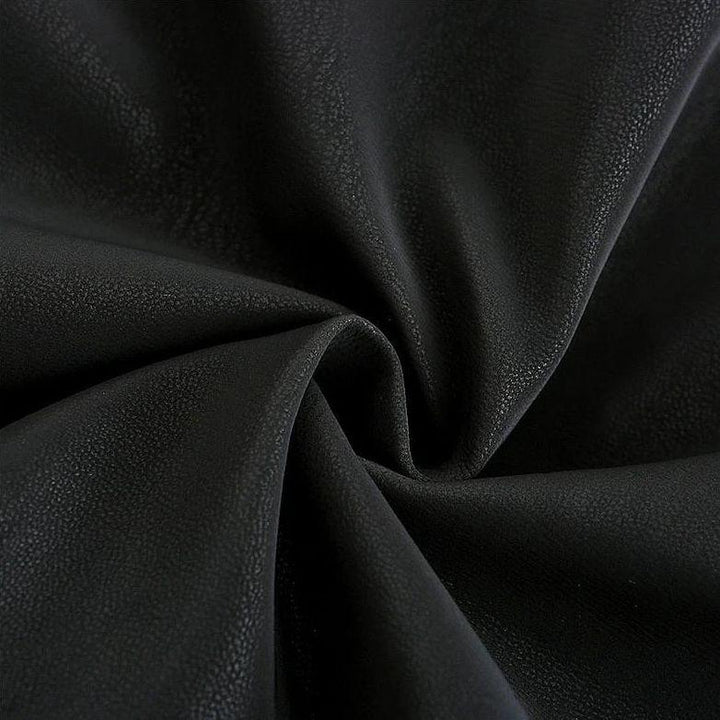 Titanium Rogue black leather jacket for men. A durable statement piece, ideal for outdoor & rebel fashion.