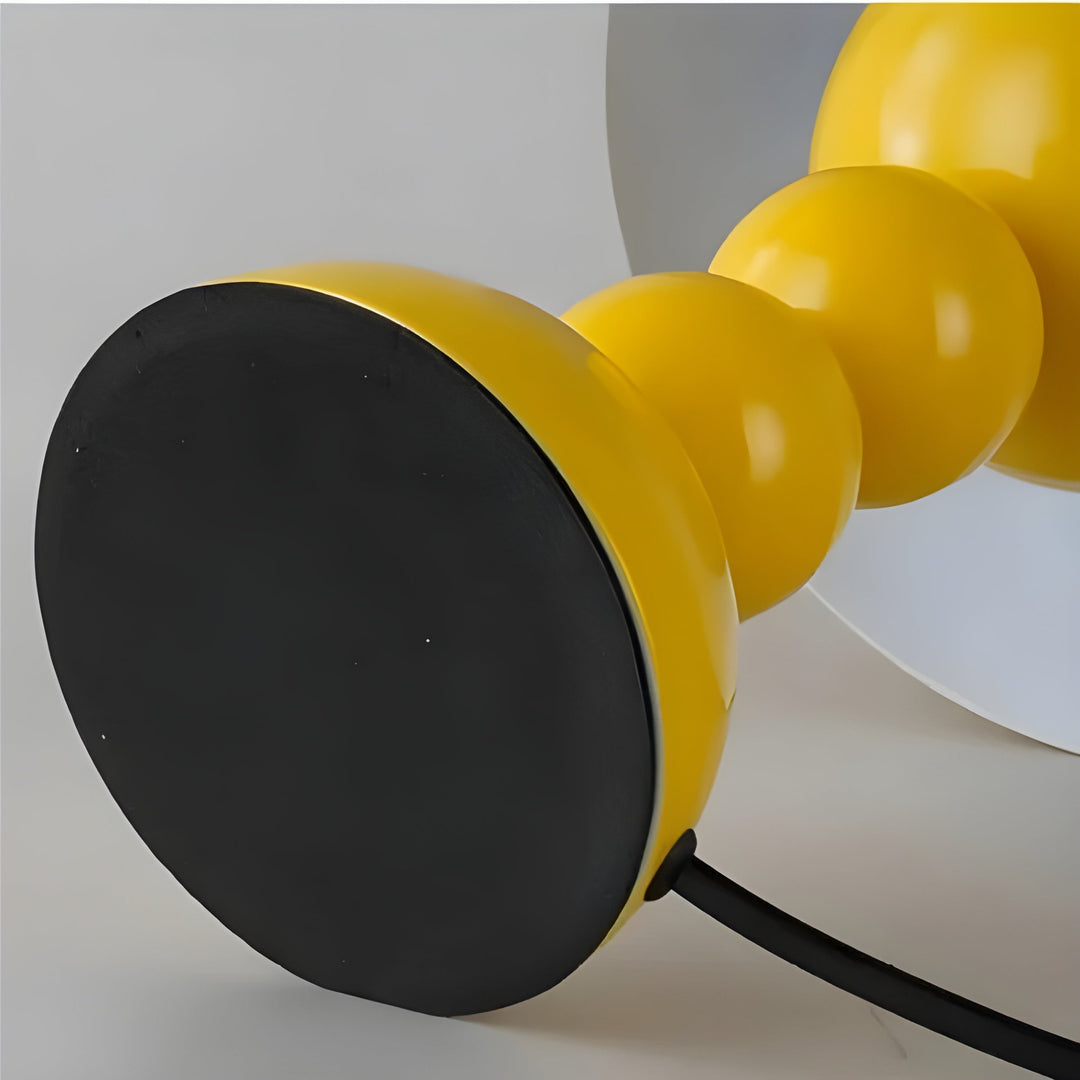 Elegant white Scandinavian accent desk lamp, LED and dimmable for optimal light.