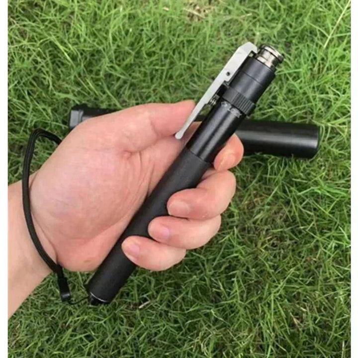 Collapsible trekking poles with one-button release for quick adjustment. Essential portable walking aid for trails.