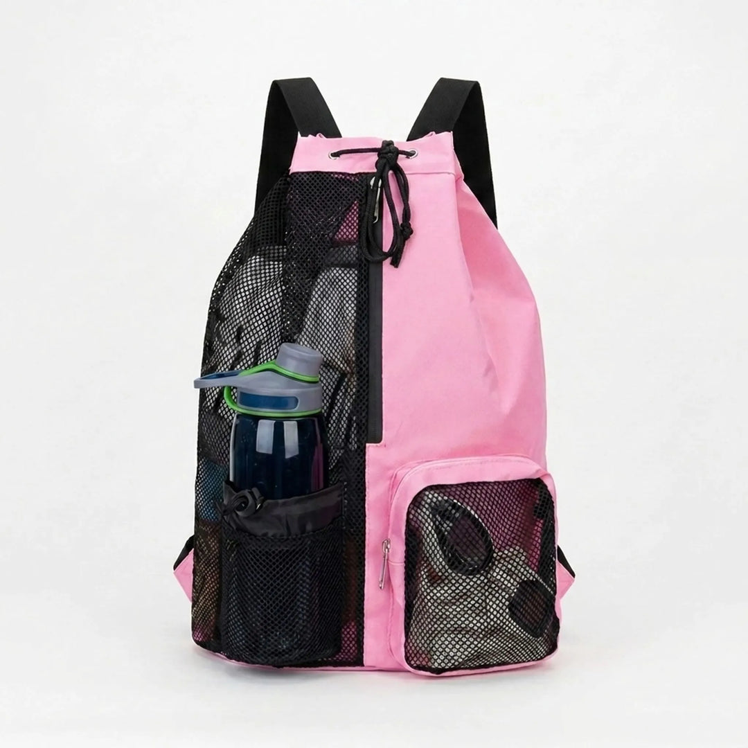 Unisex ventilated wet dry drawstring backpack, perfect for carrying sports & fitness essentials.