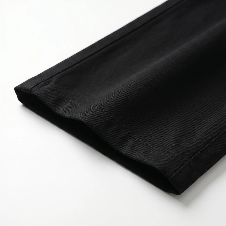 Comfortable high-waisted wide-leg pants for women, in black, a versatile piece for modern casual outfits.