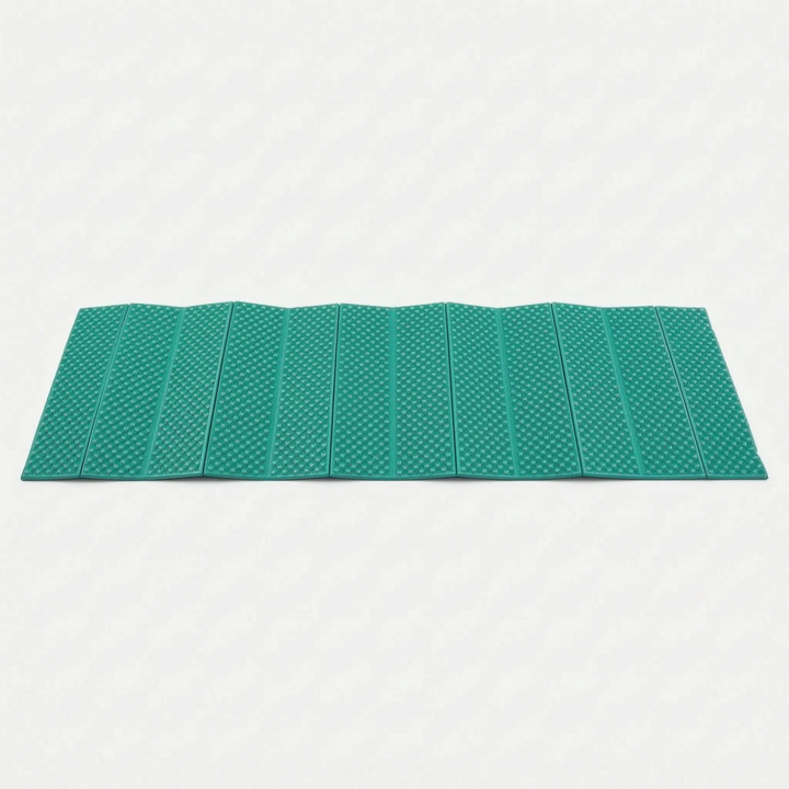 Blue ultralight foldable closed-cell sleeping pad for outdoor camping & hiking.