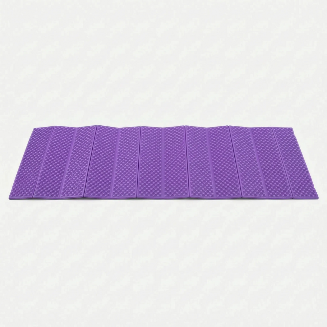 Unisex blue ultralight foldable camping mat, perfect for outdoor hiking adventures.