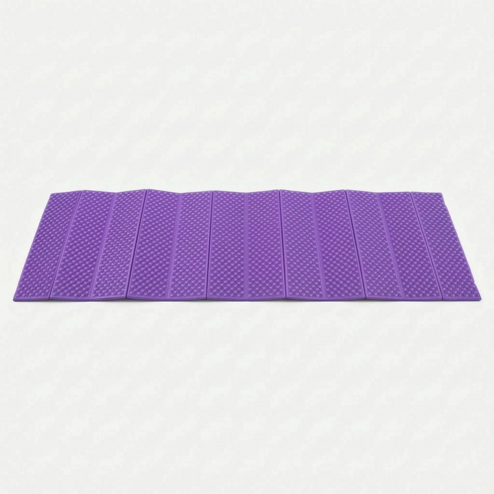Unisex blue ultralight foldable camping mat, perfect for outdoor hiking adventures.