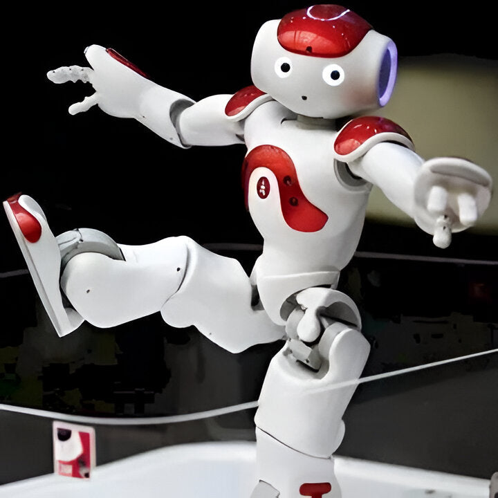 Red smart RC robot toy for kids; an interactive educational companion. Perfect for engaging fun & learning robotics.