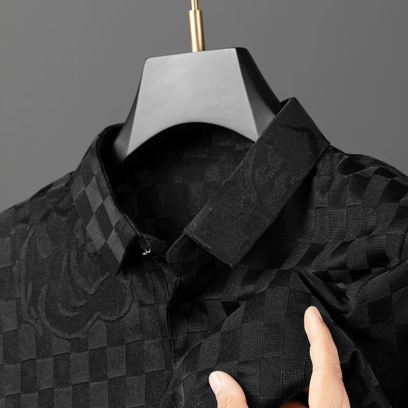 White classic men's polo shirt, perfect for casual wear and effortless style.