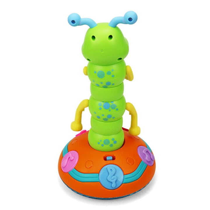 Engaging musical caterpillar toy for infants and toddlers, promoting sensory exploration & interactive play.