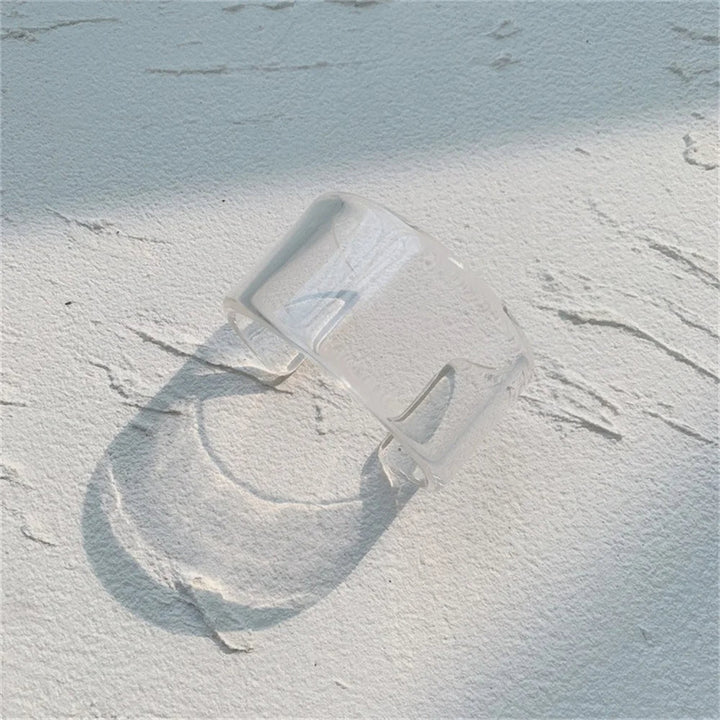 Fashion-forward bold acrylic chunky cuff bangle for women, glossy statement bracelet.