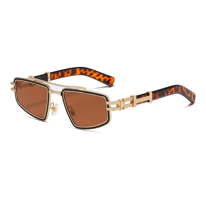 Stylish unisex geometric sunglasses, ensuring excellent UV protection for your eyes.
