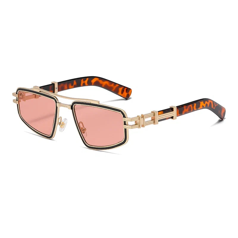 Bold geometric unisex eyewear, a fashionable choice providing superior UV protection.