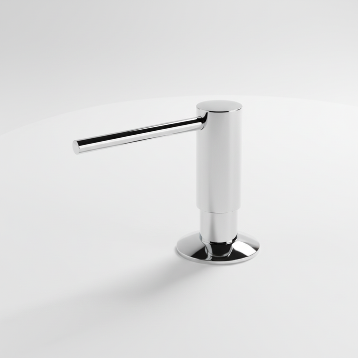 BrassEase brand built-in kitchen sink soap dispenser, an essential modern kitchen plumbing accessory.