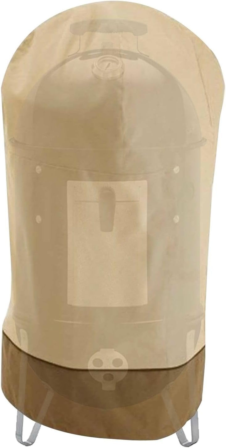 Bravoro waterproof Oxford smoker cover, complete with UV protection for all-season outdoor BBQ use.