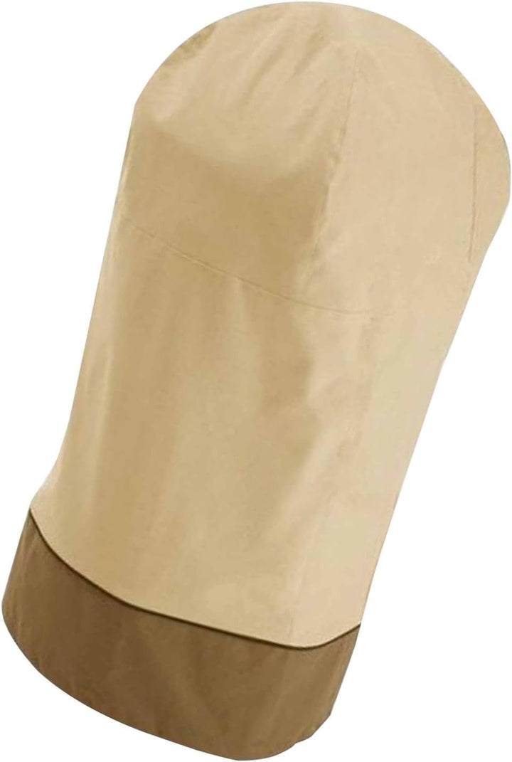 Bravoro smoker cover on a patio, highlighting its sleek design and durable waterproof UV protection.