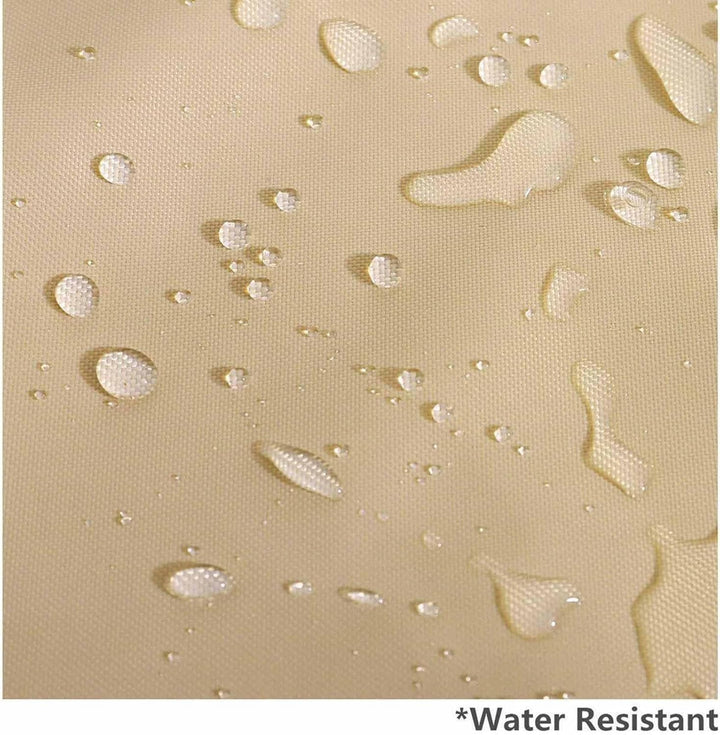 Bravoro BBQ smoker cover in garden, showcasing its waterproof and UV protective features for outdoor use.