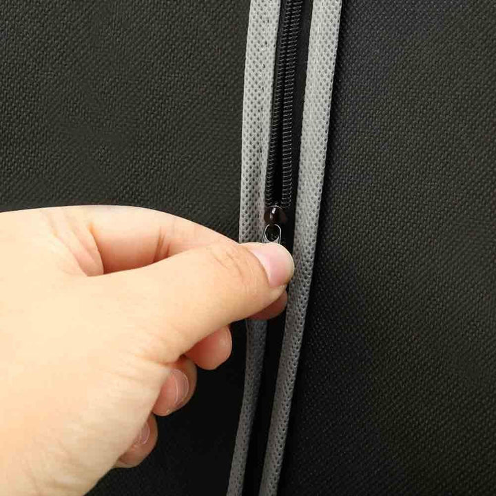 Home storage solution: 10 breathable garment bags with clear window, keeping clothes protected & organized.