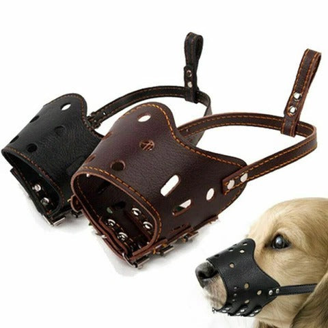 Breathable dog muzzle mouth guard for pet safety. Ideal walking aid & comfortable behavior control.