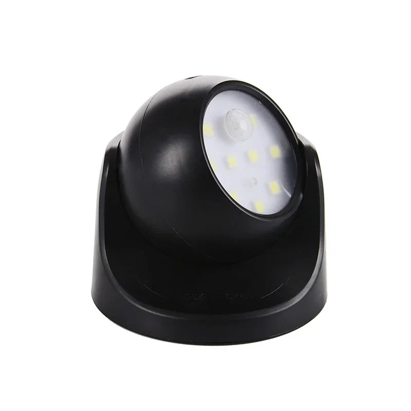 BrightGuard wireless motion sensor LED security spotlight, ideal for outdoor areas & enhanced home safety.