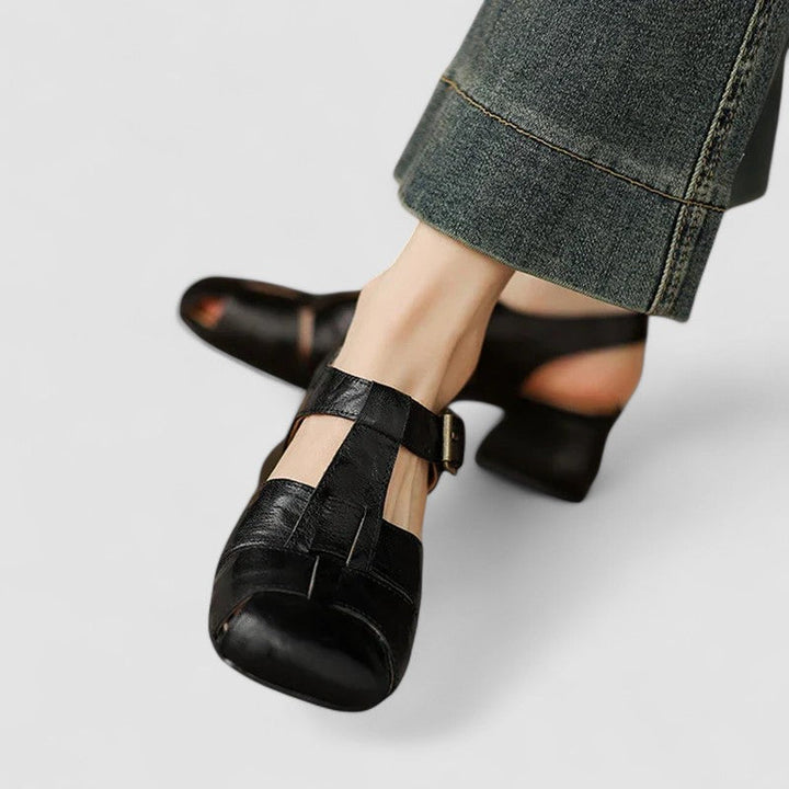 Women's versatile Mary Jane orthopedic shoes, available in black, brown, and beige for comfort.