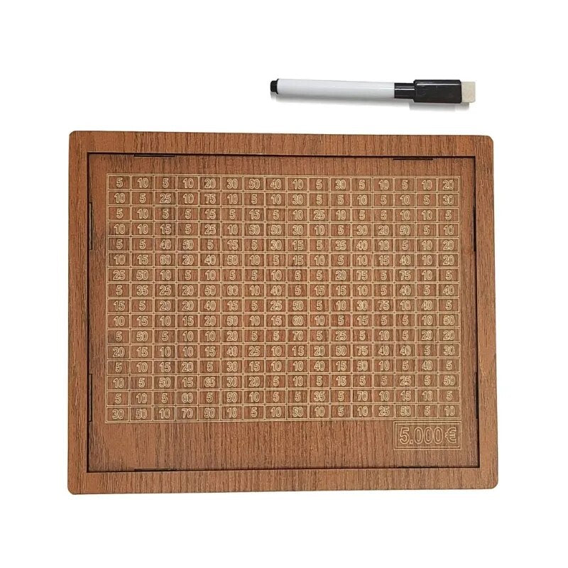 Modern BudgetBuddy savings bank, ideal for goal setting, money management & home organization.