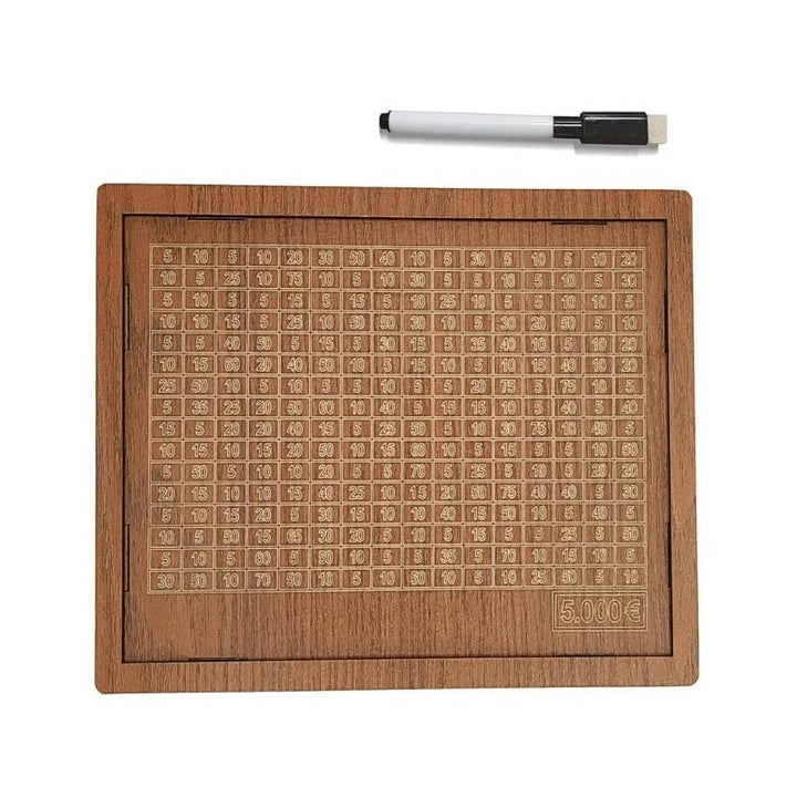 Modern BudgetBuddy savings bank, ideal for goal setting, money management & home organization.