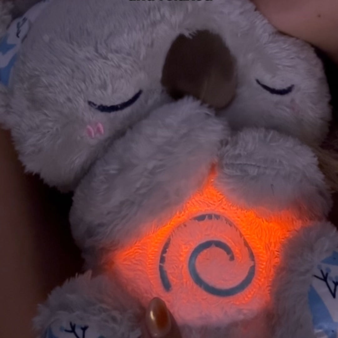 Peaceful koala breathing toy, an anxiety relief and sleep assistant for restful nights.